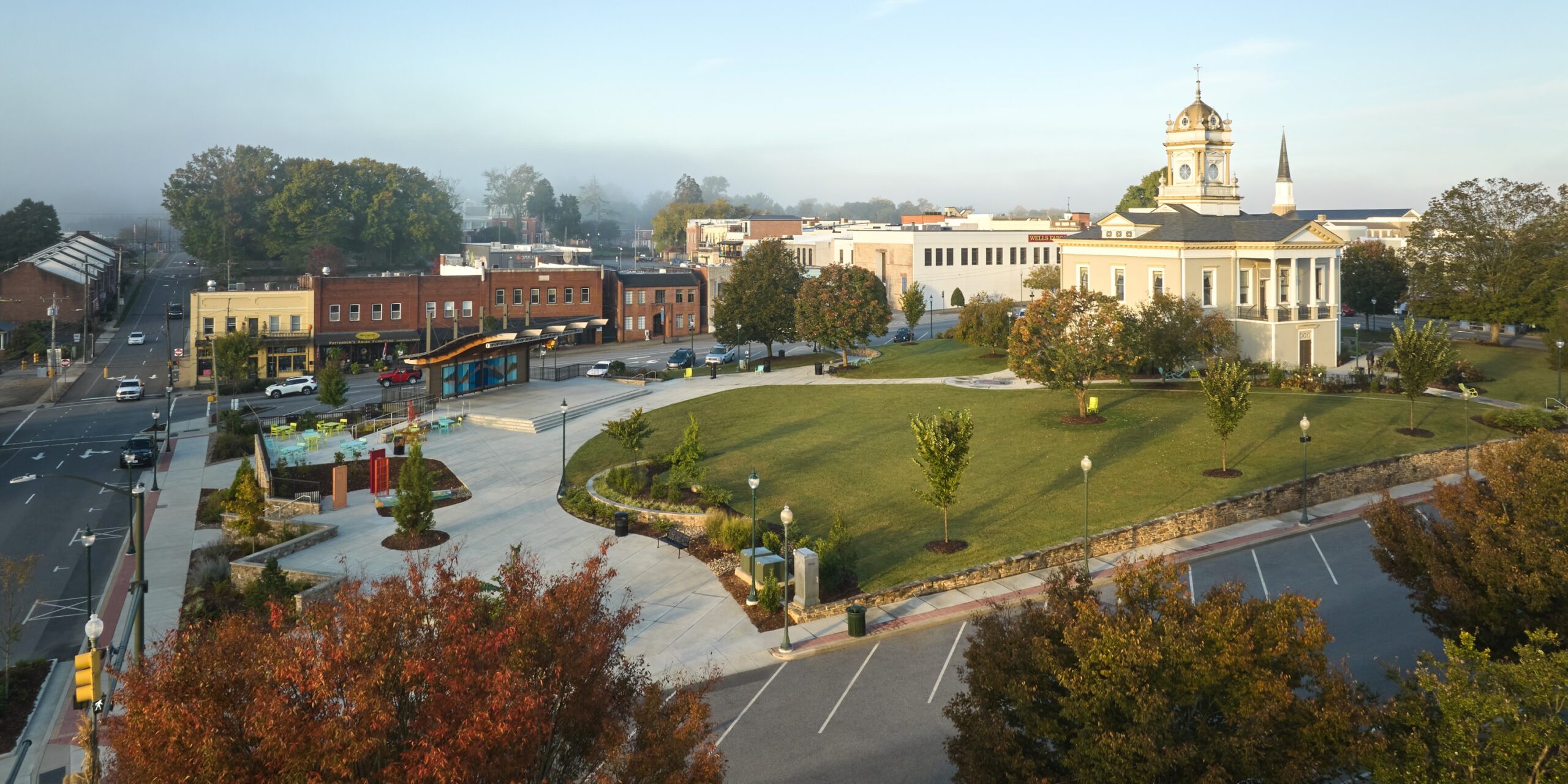 Courthouse Square in Morganton Site View